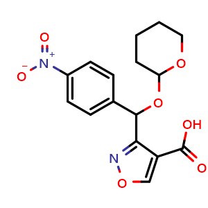 3-[(4-Nitrophenyl)[(2-tetrahydropyranyl)oxy]methyl]isoxazole-4-carboxylic Acid