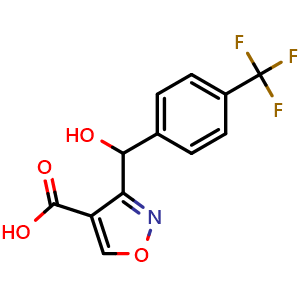 3-[Hydroxy[4-(trifluoromethyl)phenyl]methyl]isoxazole-4-carboxylic Acid