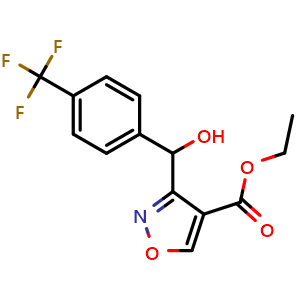 Ethyl 3-[Hydroxy[4-(trifluoromethyl)phenyl]methyl]isoxazole-4-carboxylate