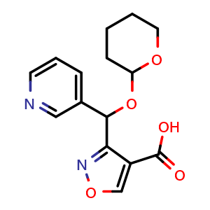 3-[(3-Pyridyl)[(2-tetrahydropyranyl)oxy]methyl]isoxazole-4-carboxylic Acid