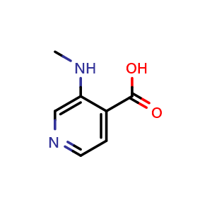 Chemical structure of 3-(Methylamino)isonicotinic Acid , CAS 1461602-59-4, AChemBlock V146136