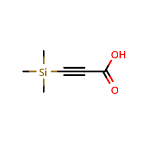 Chemical structure of 3-(Trimethylsilyl)propiolic Acid , CAS 5683-31-8, AChemBlock V146150