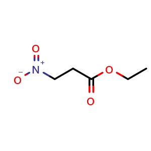 Chemical structure of Ethyl 3-Nitropropionate , CAS 3590-37-2, AChemBlock V146163