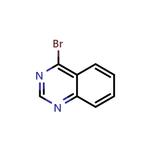 Chemical structure of 4-Bromoquinazoline , CAS 354574-59-7, AChemBlock V146175
