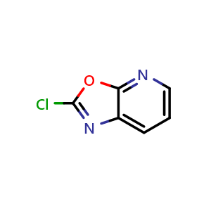 Chemical structure of 2-Chlorooxazolo[5,4-b]pyridine , CAS 159870-95-8, AChemBlock V146210