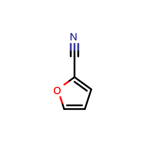Chemical structure of 2-Furonitrile , CAS 617-90-3, AChemBlock V146216