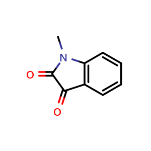 Chemical structure of 1-Methylisatin , CAS 2058-74-4, AChemBlock V146217