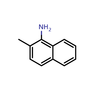 Chemical structure of 1-Amino-2-methylnaphthalene , CAS 2246-44-8, AChemBlock V146224