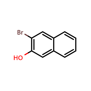 Chemical structure of 3-Bromo-2-naphthol , CAS 30478-88-7, AChemBlock V146236