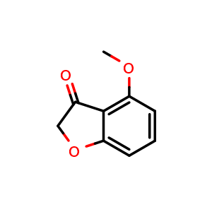 Chemical structure of 4-Methoxybenzofuran-3(2H)-one , CAS 7169-35-9, AChemBlock V146248