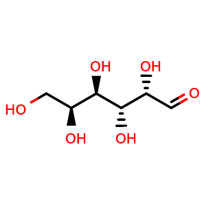 Chemical structure of L-Galactose , CAS 15572-79-9, AChemBlock V146303