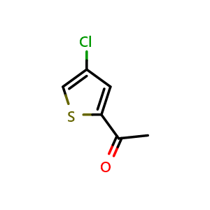 Chemical structure of 2-Acetyl-4-chlorothiophene , CAS 34730-20-6, AChemBlock V146330