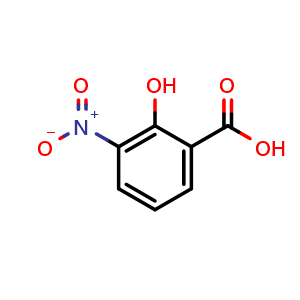 Chemical structure of 3-Nitrosalicylic Acid , CAS 85-38-1, AChemBlock V146353