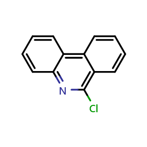 Chemical structure of 6-Chlorophenanthridine , CAS 15679-03-5, AChemBlock V146373