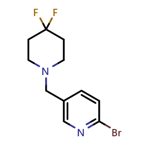 2-Bromo-5-[(4,4-difluoro-1-piperidyl)methyl]pyridine