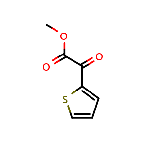 Chemical structure of Methyl 2-Oxo-2-(2-thienyl)acetate , CAS 26878-13-7, AChemBlock V146390