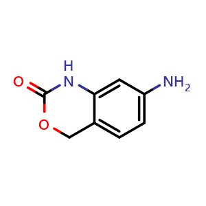Chemical structure of 7-Amino-1H-benzo[d][1,3]oxazin-2(4H)-one , CAS 1042972-65-5, AChemBlock V146394