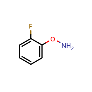 Chemical structure of O-(2-Fluorophenyl)hydroxylamine , CAS 128080-07-9, AChemBlock V146467