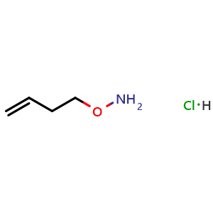Chemical structure of O-(3-Butenyl)hydroxylamine Hydrochloride , CAS 113211-41-9, AChemBlock V146523