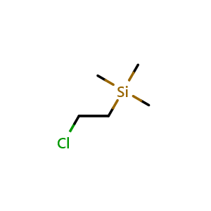 Chemical structure of (2-Chloroethyl)trimethylsilane , CAS 17336-78-6, AChemBlock V146524