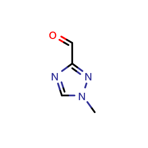 Chemical structure of 1-Methyl-1H-1,2,4-triazole-3-carbaldehyde , CAS 126748-87-6, AChemBlock V146536