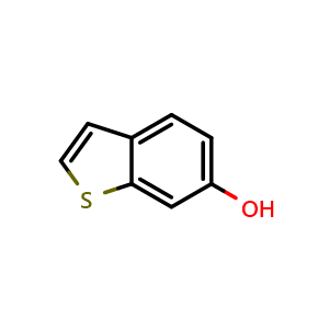 Chemical structure of 6-Hydroxybenzothiophene , CAS 19301-39-4, AChemBlock V146556