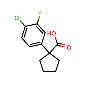 1-(4-Chloro-3-fluorophenyl)cyclopentanecarboxylic Acid