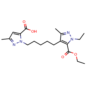 1-[5-[5-(Ethoxycarbonyl)-1-ethyl-3-methyl-4-pyrazolyl]pentyl]-3-methyl-1H-pyrazole-5-carboxylic Acid