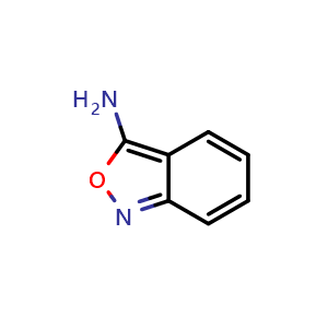 Chemical structure of Benzo[c]isoxazol-3-amine , CAS 2025-33-4, AChemBlock V146615