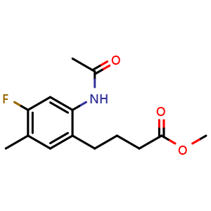 Methyl 4-(2-Acetamido-4-fluoro-5-methylphenyl)butanoate