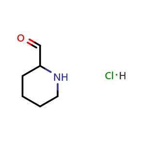 Chemical structure of Piperidine-2-carbaldehyde Hydrochloride , CAS 1159825-30-5, AChemBlock V146644
