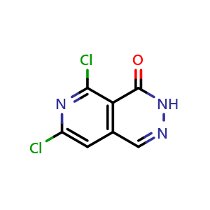 Chemical structure of 5,7-Dichloropyrido[3,4-d]pyridazin-4(3H)-one , CAS 1390656-66-2, AChemBlock V146663