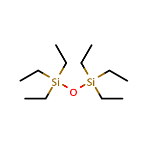 Chemical structure of 1,1,1,3,3,3-Hexaethyldisiloxane , CAS 994-49-0, AChemBlock V146678
