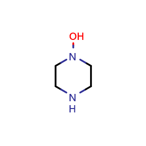 Chemical structure of 1-Hydroxypiperazine , CAS 69395-49-9, AChemBlock V146706