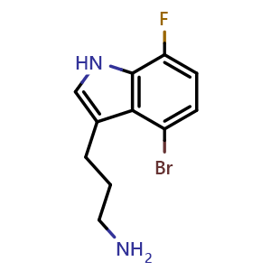 3-(4-Bromo-7-fluoro-3-indolyl)-1-propanamine