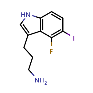 3-(4-Fluoro-5-iodo-3-indolyl)-1-propanamine