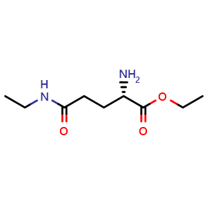 Chemical structure of Ethyl 2-Amino-5-(ethylamino)-5-oxopentanoate , CAS 1438653-45-2, AChemBlock V146886