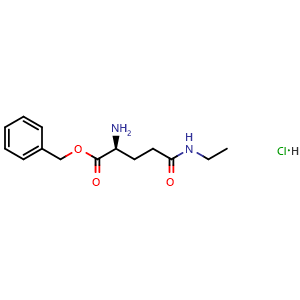 Chemical structure of Benzyl 2-Amino-5-(ethylamino)-5-oxopentanoate Hydrochloride , CAS 1522398-26-0, AChemBlock V146889