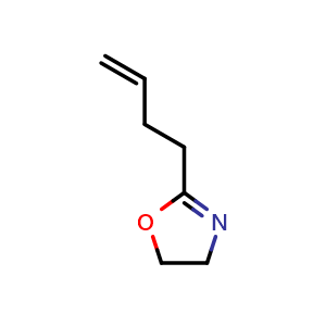 Chemical structure of 2-(3-Butenyl)-2-oxazoline , CAS 468081-68-7, AChemBlock V146902