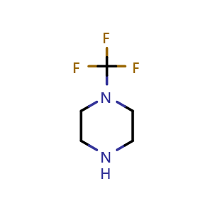 Chemical structure of 1-(Trifluoromethyl)piperazine , CAS 78409-50-4, AChemBlock V146903