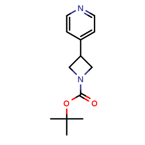 Chemical structure of 4-(1-Boc-3-azetidinyl)pyridine , CAS 206446-42-6, AChemBlock V146929