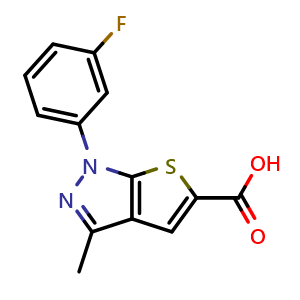 1-(3-fluorophenyl)-3-methyl-1H-thieno[2,3-c]pyrazole-5-carboxylic acid
