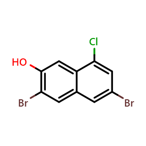 3,6-Dibromo-8-chloro-2-naphthol