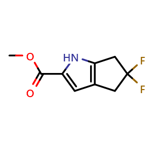 Methyl 5,5-Difluoro-1,4,5,6-tetrahydrocyclopenta[b]pyrrole-2-carboxylate