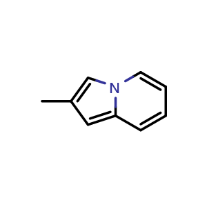 Chemical structure of 2-Methylindolizine , CAS 768-18-3, AChemBlock V147065