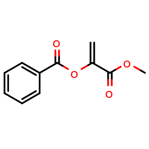 Chemical structure of Methyl 2-Benzoyloxyacrylate , CAS 78626-51-4, AChemBlock V147140
