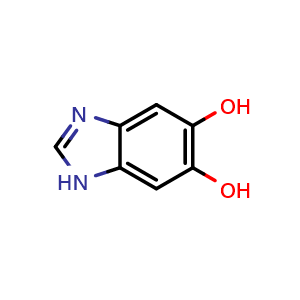 Chemical structure of Benzimidazole-5,6-diol , CAS 102169-73-3, AChemBlock V147148