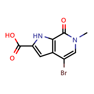 4-Bromo-6-methyl-7-oxo-6,7-dihydro-1H-pyrrolo[2,3-c]pyridine-2-carboxylic Acid