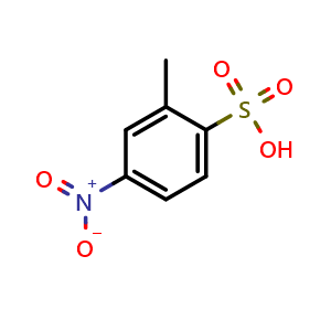 Chemical structure of 2-Methyl-4-nitrobenzenesulfonic Acid , CAS 7434-70-0, AChemBlock V147186