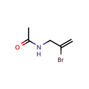 Chemical structure of N-(2-Bromoallyl)acetamide , CAS 500882-05-3, AChemBlock V147245